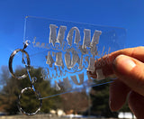 Wholesale | 1 pc | Acrylic MOM keychain with names