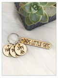 Wholesale | 1 pc | Dad’s Little Shits Birch Wood Keychain