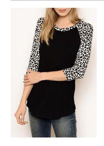 Snow Leopard Baseball Top - Lasting Impressions CT