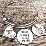Parent Loss Personalized Hand Stamped Memorial Bracelet - Lasting Impressions CT