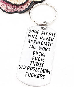 Another Awesome Fuck Keychain - Unappreciative Fucks - Lasting Impressions CT
