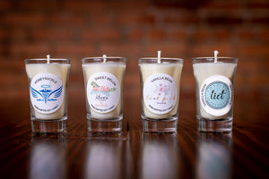Logo candles for Jennifer 5 doz