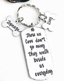 Personalized Hand Stamped Dog Loss Memorial Keychain - Lasting Impressions CT