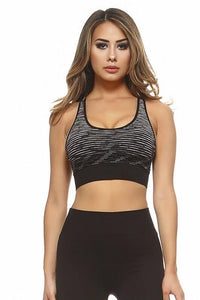 Ombré Stripe Sports Bra With Racer Back - Lasting Impressions CT