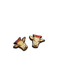 Wholesale | 1 pair | Cow Bow Wood Studs