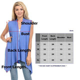 Open Front Drape Vest Cardigan - Lasting Impressions CT