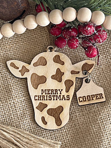 Wholesale | 1 pc | Cow Ornament with Tag