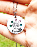 Family Tree Birthstone Necklace
