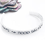 Ain’t no Hood like Motherhood Cuff Bracelet - Lasting Impressions CT