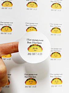 Wholesale | 1 sheet | taco reviews stickers