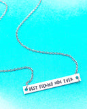 Best Fucking Mom Ever Necklace, Bar Necklace, Mom Necklace, Mature Necklace, Mom Jewelry - Lasting Impressions CT