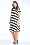 Loose Silhouette A-Line Over The Knee Dress - Lasting Impressions CT