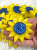 Wholesale | 6 pc | Ukraine donation sunflower soaps