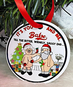 It’s you and me babe ornament