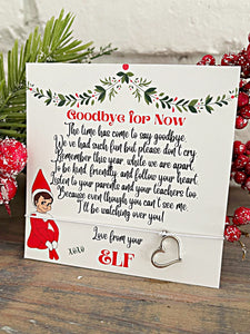 Wholesale | 10 packs | Elf Goodbye Bracelet Wish Card