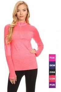 Marled Stretch Knit Athletic Pullover - Lasting Impressions CT