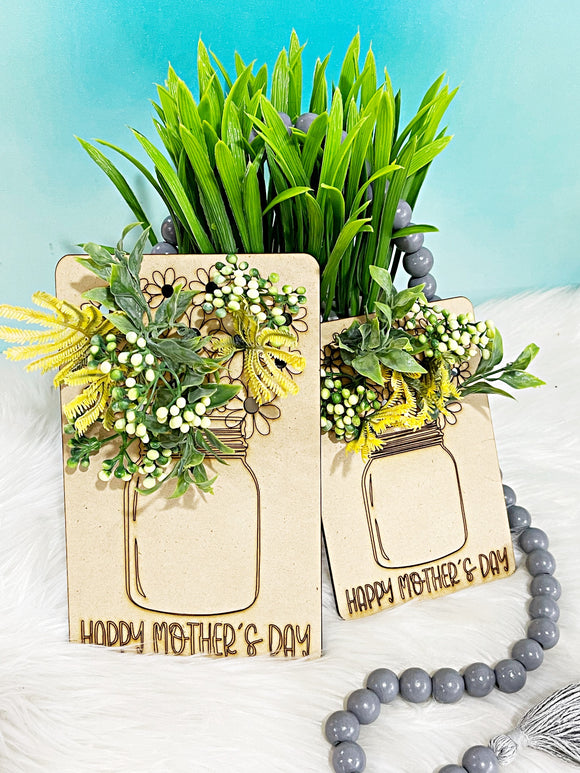 Wholesale | Mother’s Day Flower Holder Wood Sign for Kids