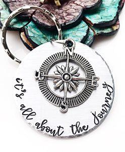 It’s All About the Journey Keychain - Lasting Impressions CT