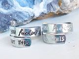 Wholesale | 1 pc | You fucking got this aluminum wrap ring