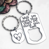 Police Keychain Set for Police Family-Hand Stamped and Personalized Gift - Lasting Impressions CT