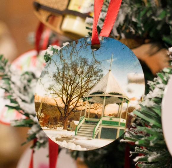 New Milford Bandstand Photo Ornament