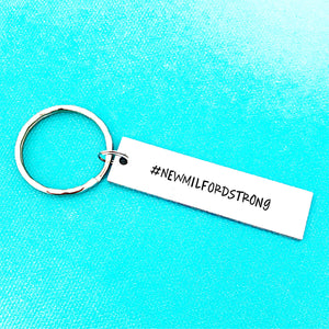 New Milford Strong Keychain - Donation - Lasting Impressions CT