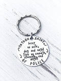 Wholesale | 1 pc | Patron Saint Police Keychain