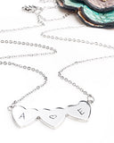 Stainless Steel Three Hearts Connected Mother's Necklace - Lasting Impressions CT
