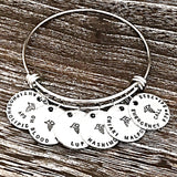 Hand Stamped Personalized Medical Alert ID Bracelet - Lasting Impressions CT