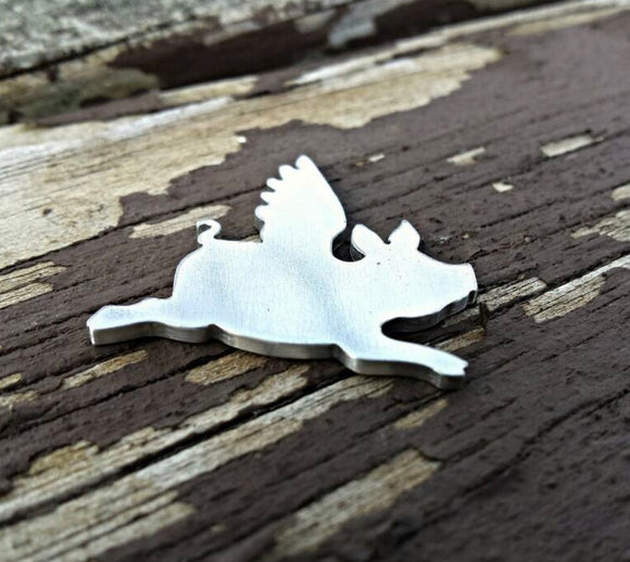 Preorder flying pig necklace