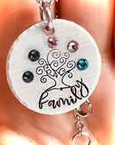 Family Tree Birthstone Necklace