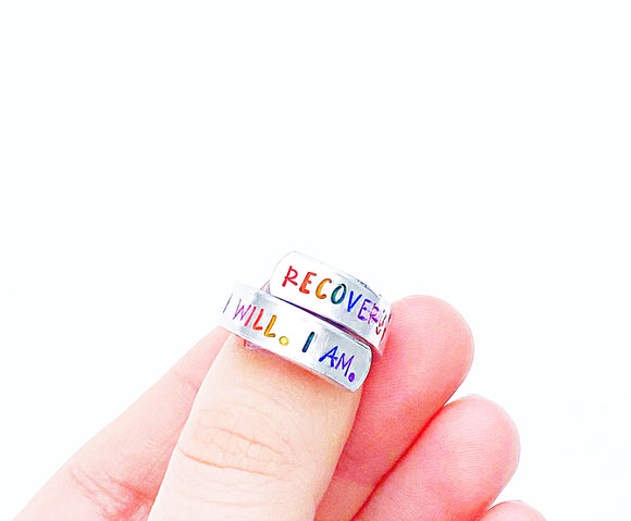 Rainbow Recovery Wrap Ring