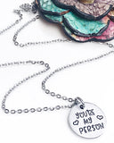 You’re My Person Best Friend Grays Anatomy Quote Necklace - Lasting Impressions CT