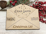 Wholesale | 1 pc | Christmas envelope list in wood