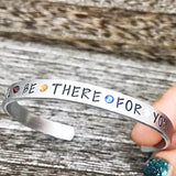 FRIENDS I’ll be There for You Hand Stamped Birthstone Adjustable Cuff Bracelet - Lasting Impressions CT