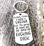 Gag Gifts for Friends - Funny Vagina Keychain - Lasting Impressions CT