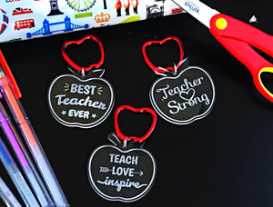 Wholesale | 1 pc | Teacher End of School Year Acrylic Keychain Gifts