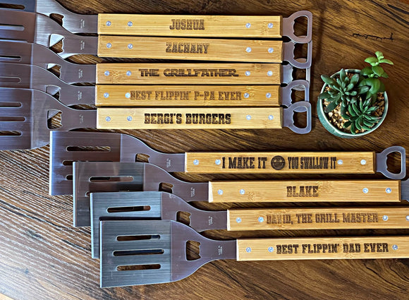 Wholesale | 1 pc | Custom Personalized Barbecue Spatula Bottle Opener for Dads