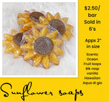 Wholesale | 6 PCs | Sunflower Soaps