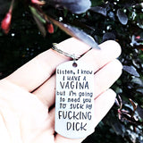 Gag Gifts for Friends - Funny Vagina Keychain - Lasting Impressions CT