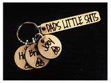 Wholesale | 1 pc | Dad’s Little Shits Birch Wood Keychain