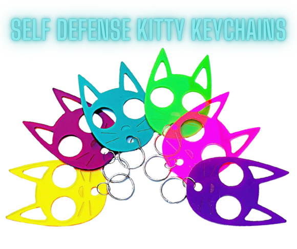 Wholesale | 6 pcs | Cat Self Defense Keychain